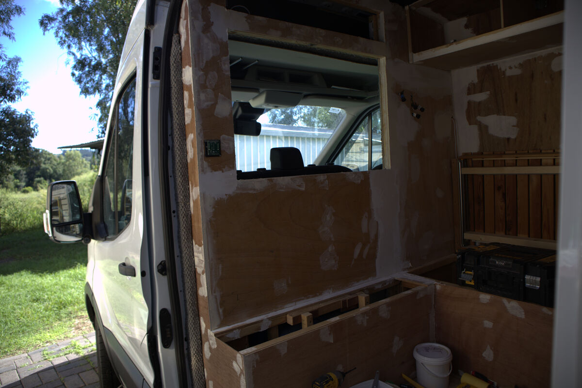 Front view filled and sanded